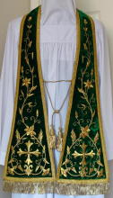 Green Preaching Stole